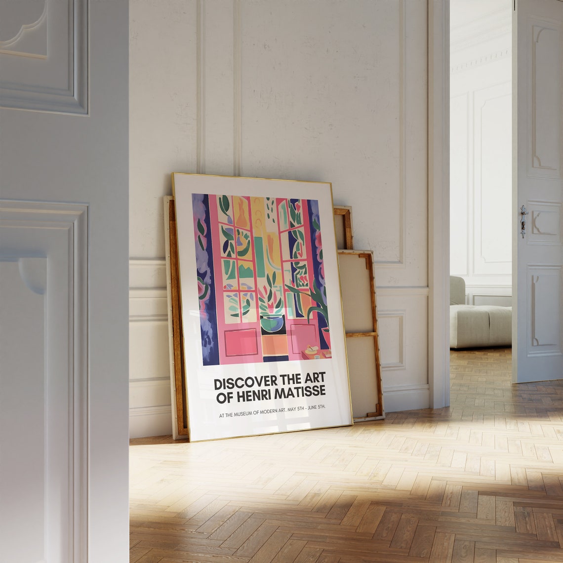 Henri Matisse Pink French Doors Garden View Museum Exhibit Poster - Image 4
