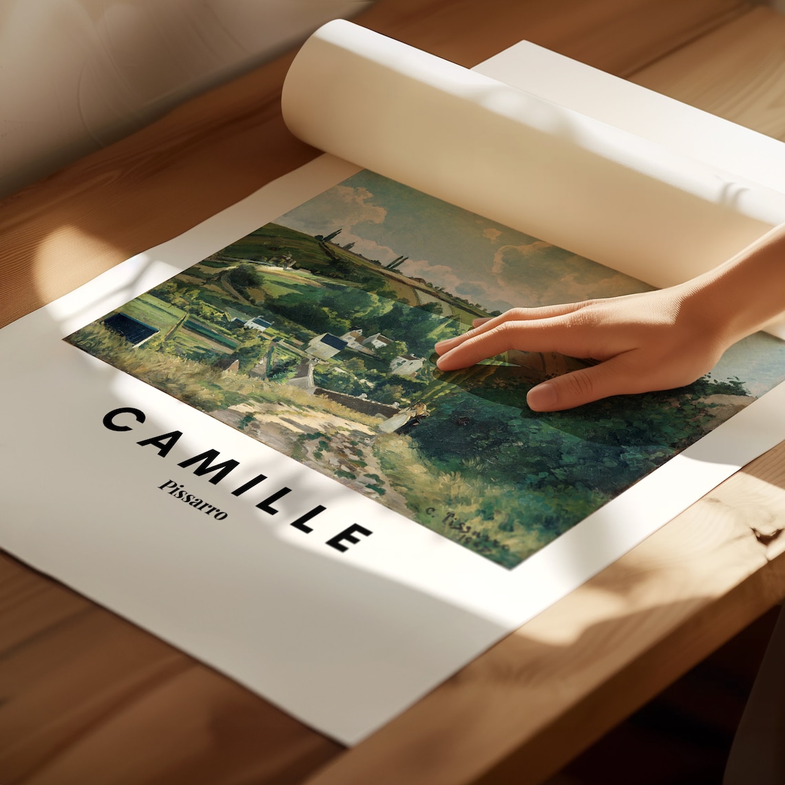 Camille Pissarro Jalais Hill Pontoise Village Landscape Poster - Image 3