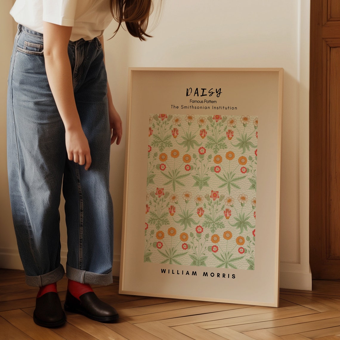 William Morris Daisy Famous Pattern Smithsonian Floral Art Poster - Image 3