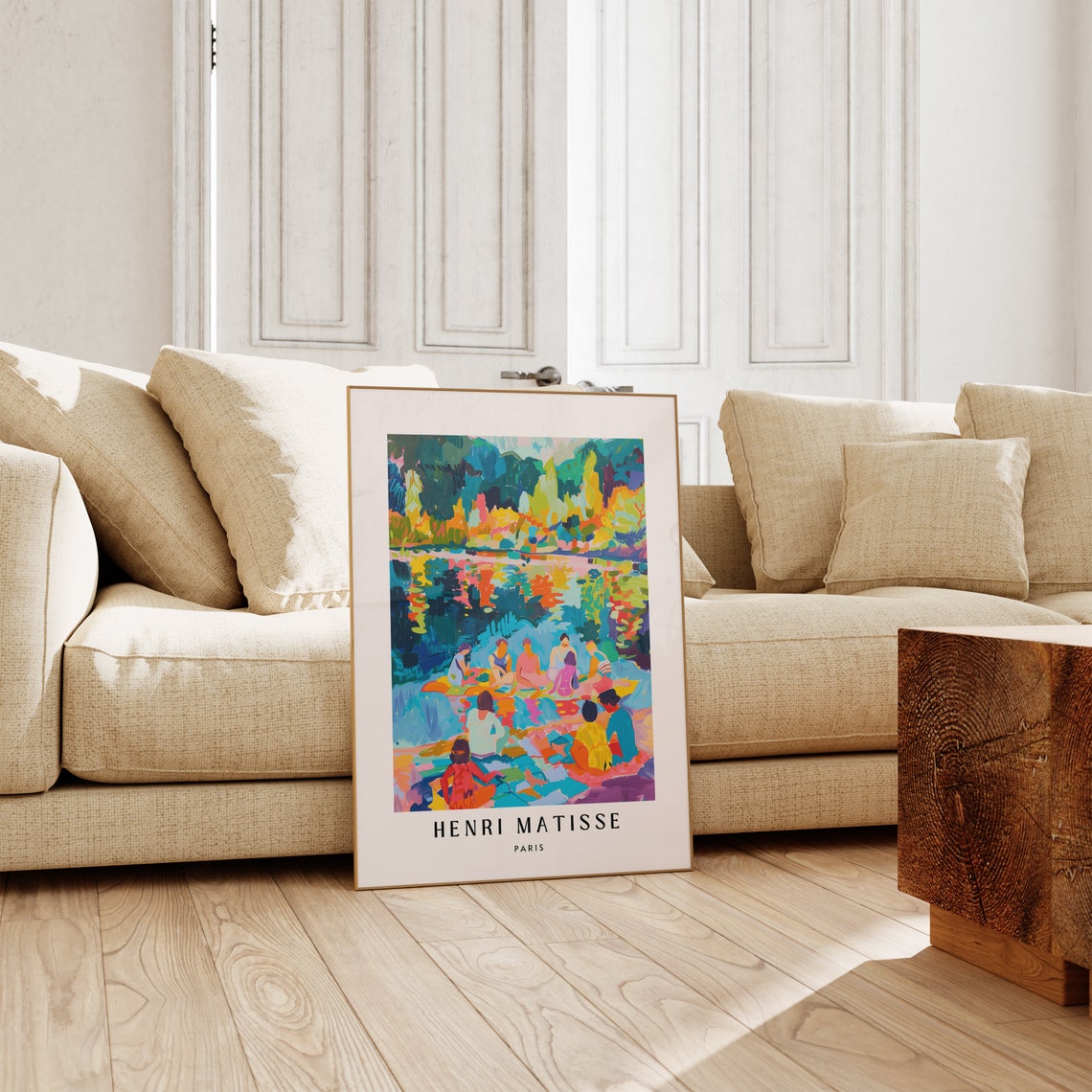 Henri Matisse Lakeside Picnic Swimmers Bright Summer Day Poster - Image 2