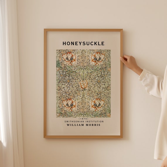 William Morris Honeysuckle Botanical Art Print