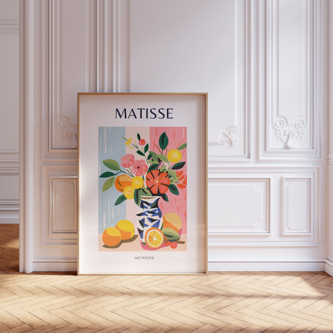 Matisse Floral Still Life Vase Citrus Fruit Colorful Art Poster - Image 4