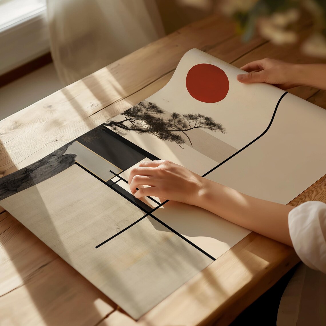 Japanese Architecture Poster, Modern Vintage Tokyo - Image 4