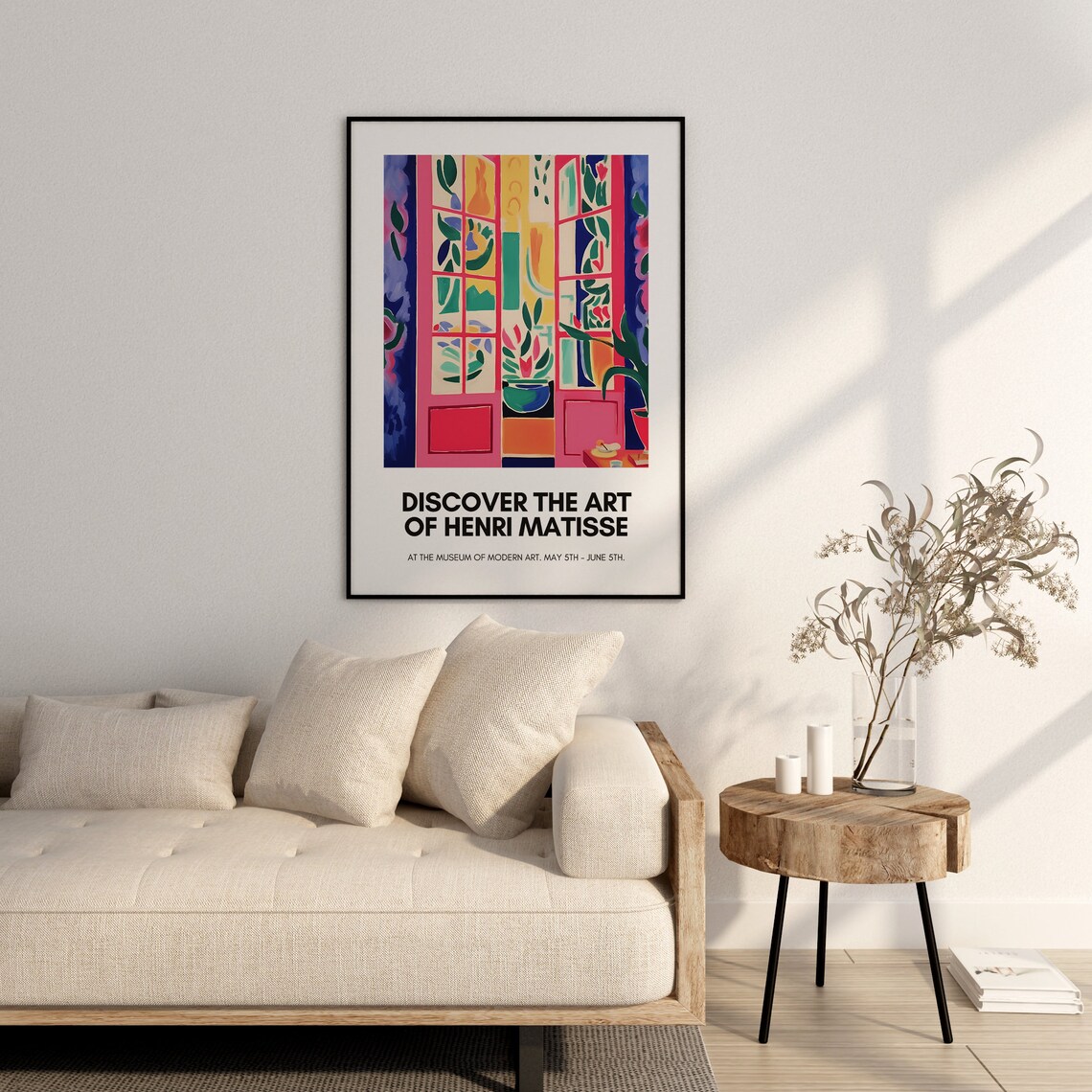 Henri Matisse Pink French Doors Garden View Museum Exhibit Poster - Image 2