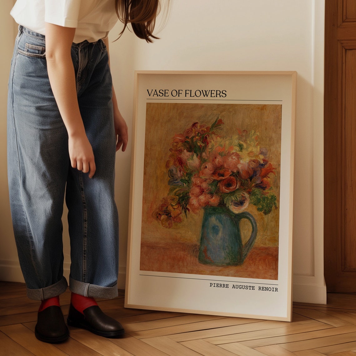 Vase Of Flowers Art Print Pierre Auguste Renoir Wall Poster Mid Century Oil Painting Flower Poster Gallery Wall Prints Mom Birthday Gift - Image 5
