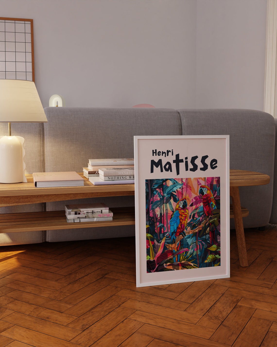 Henri Matisse Two Macaw Parrots Tropical Jungle Bird Art Poster - Image 3