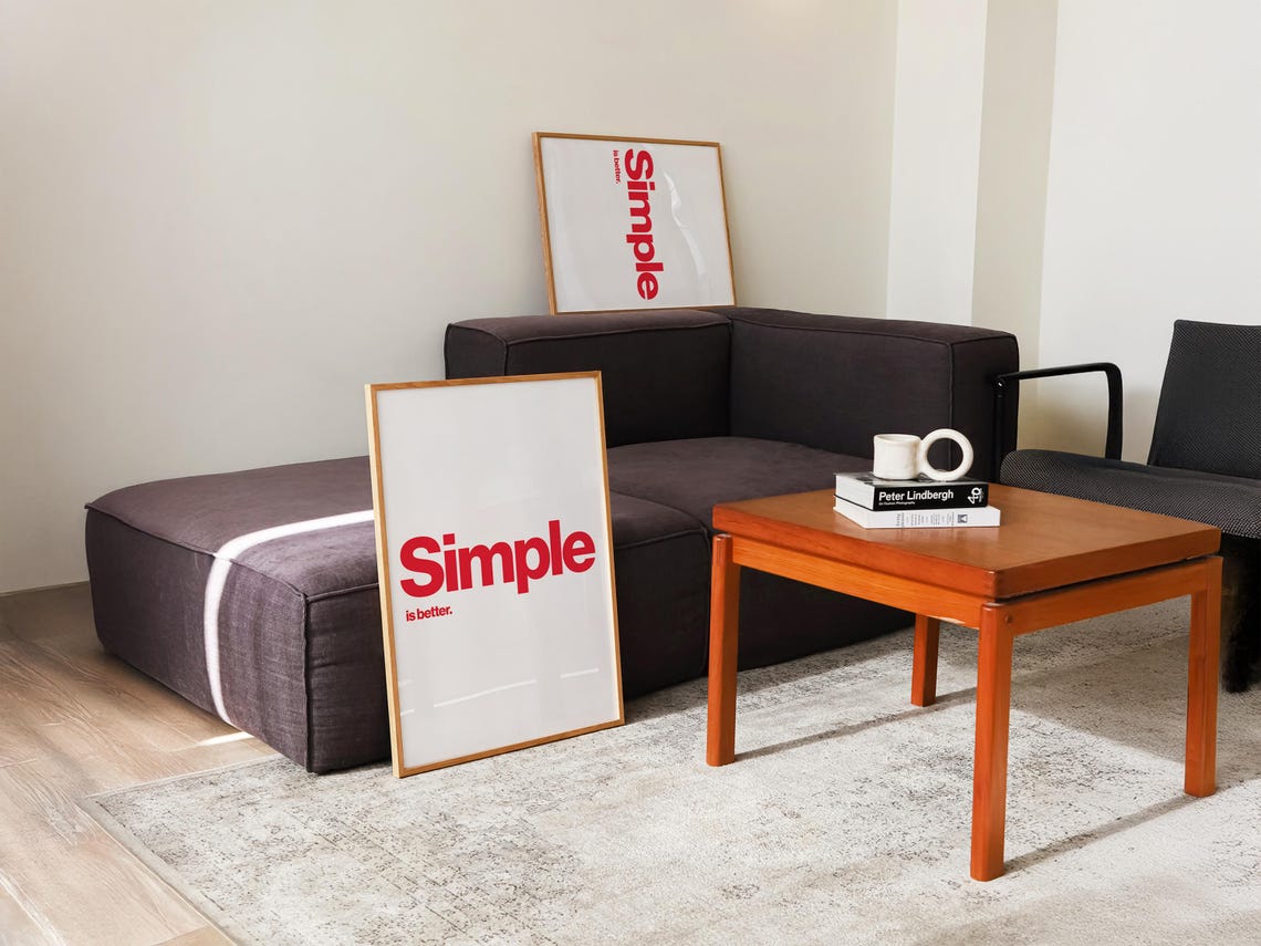 Simple Is Better Minimalist Poster - Image 5