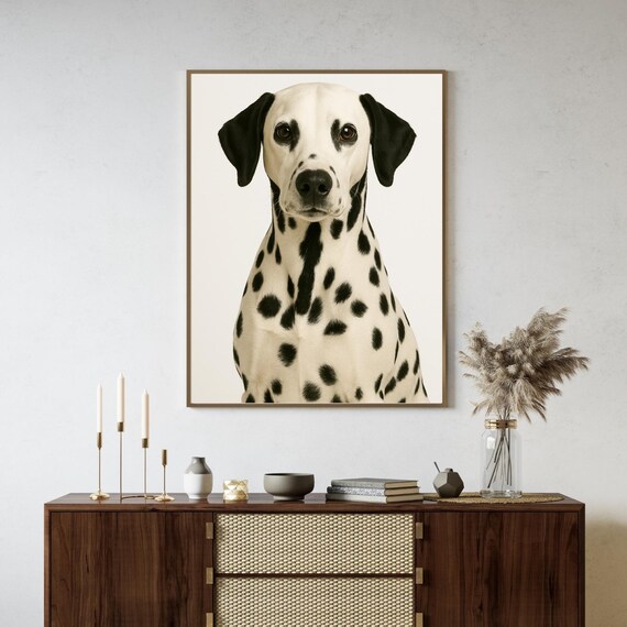 Dalmatian Photography Portrait Poster