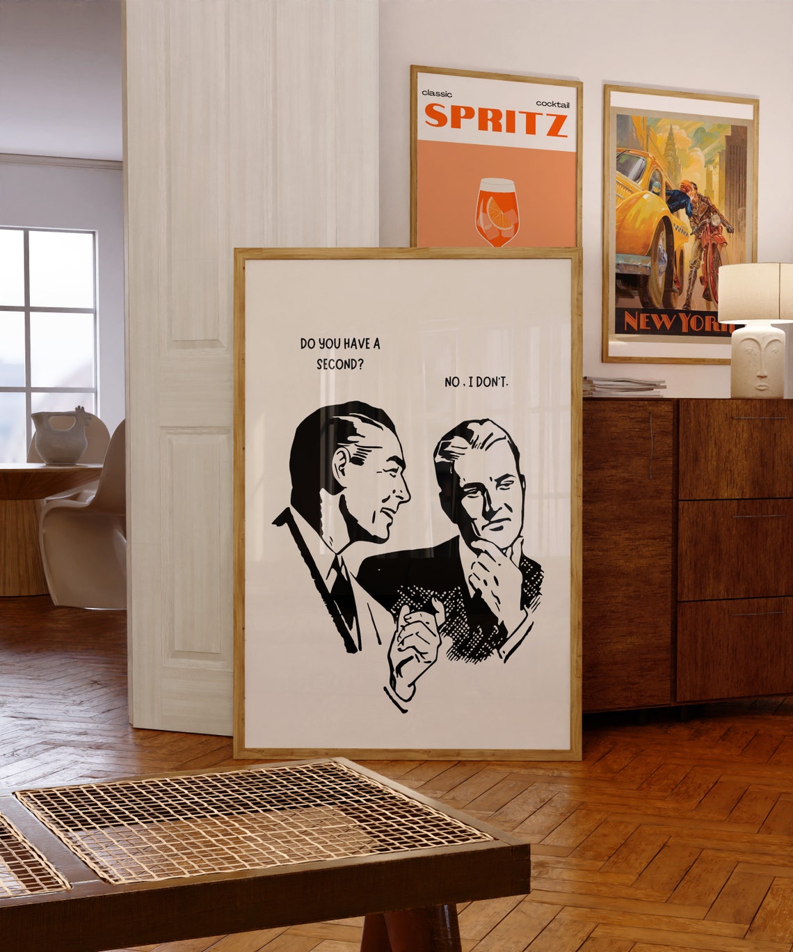Do You Have a Second No I Dont Vintage Office Humor Quote Poster - Image 4