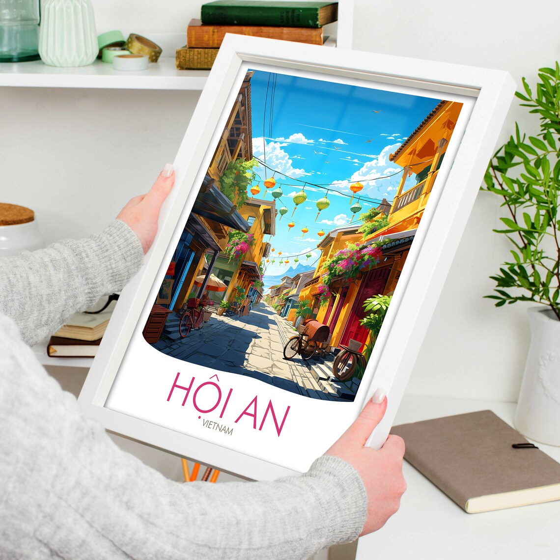 Hoi An Vietnam Travel Poster, Asia Wall Art - Image 4