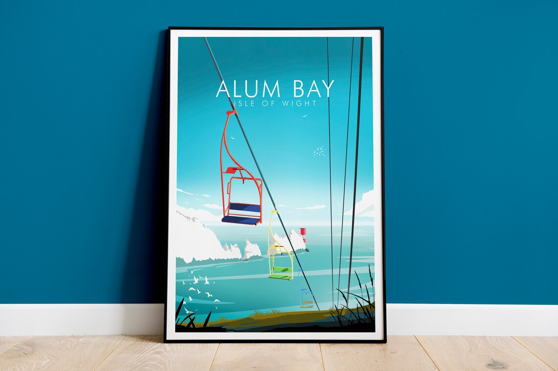 Alum Bay and The Needles, Isle Of Wight Art Print