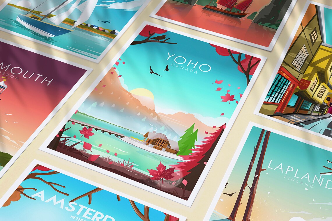 Yoho National Park Travel Poster, Canada - Image 3