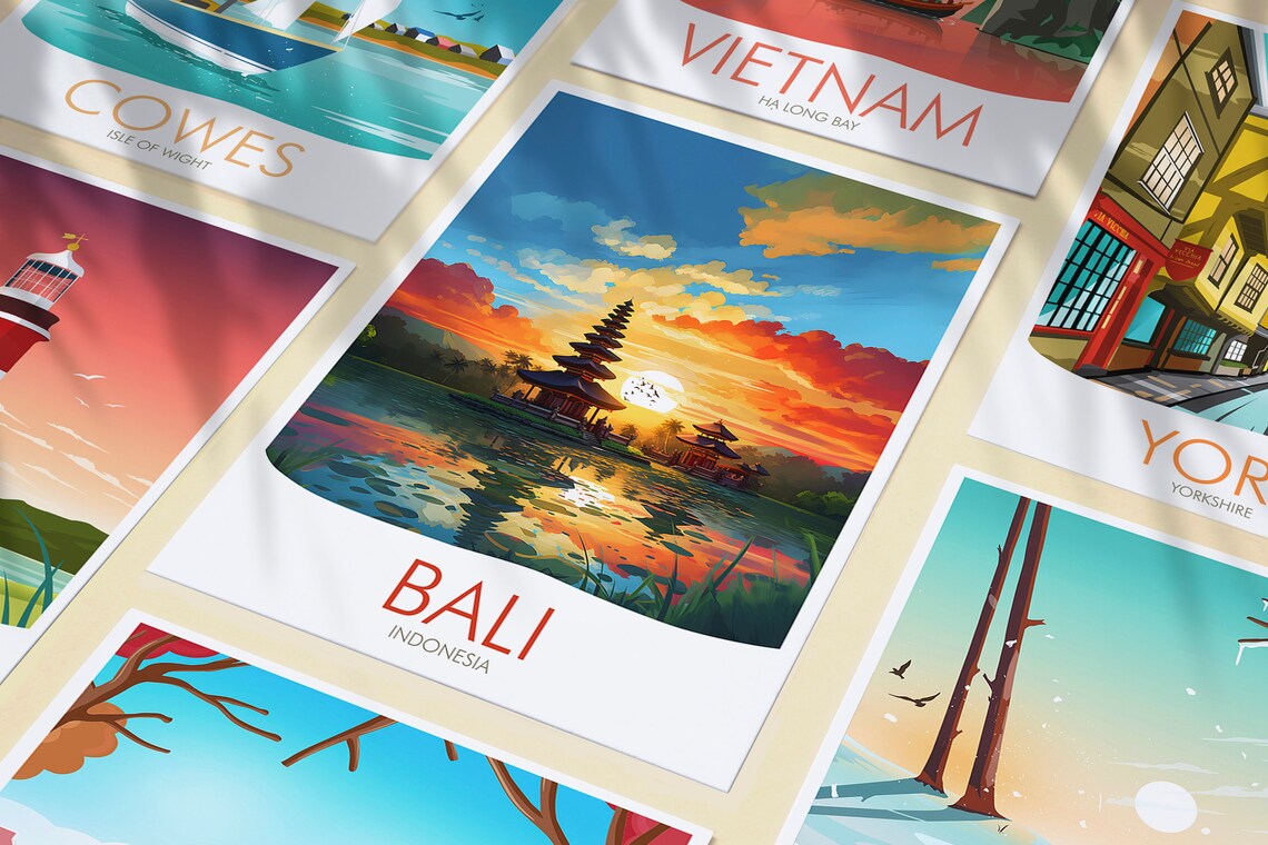 Indonesia Travel Print Bali Print - Image 3