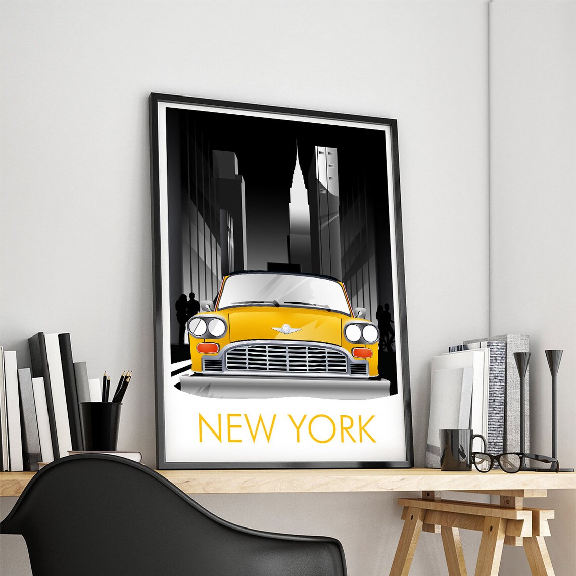 New York City Travel Poster, Cityscape Wall Art - Image 4