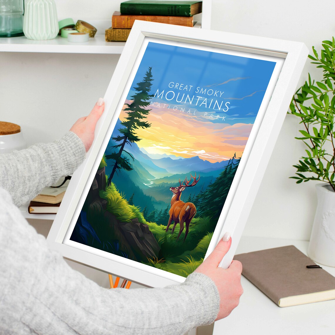 Great Smoky Mountains Print Travel Print - Image 4