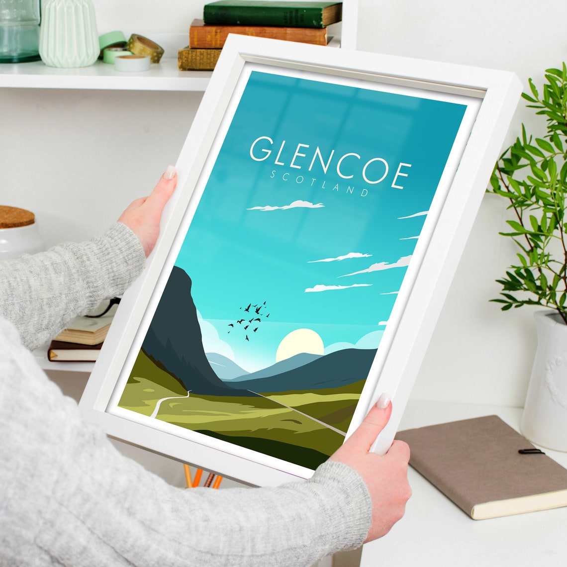 Glencoe, Scotland Travel Poster Print - Image 4