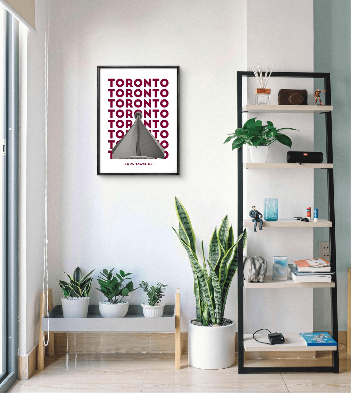 Toronto CN Tower Modern Skyline Travel Poster - Image 2