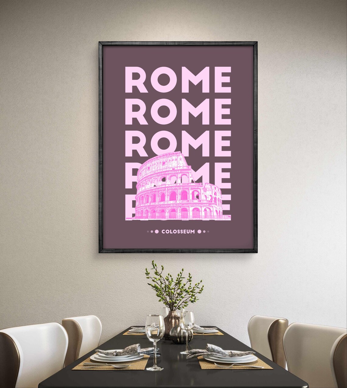 Rome Colosseum Minimalist Italian Travel Decor - Image 4