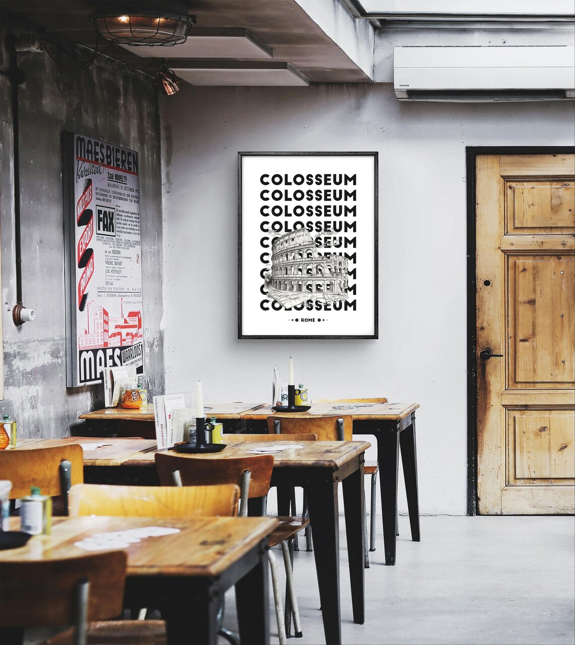Colosseum Rome Minimalist Poster, Roman Landmark - Image 3