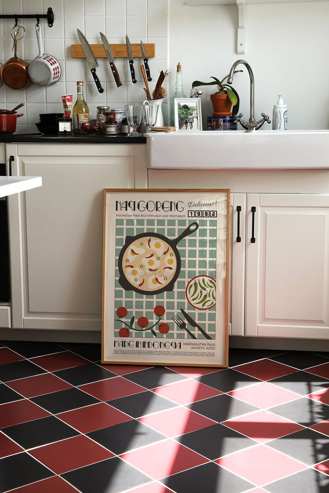Nasi Goreng Retro Kitchen Poster, Food Print - Image 3