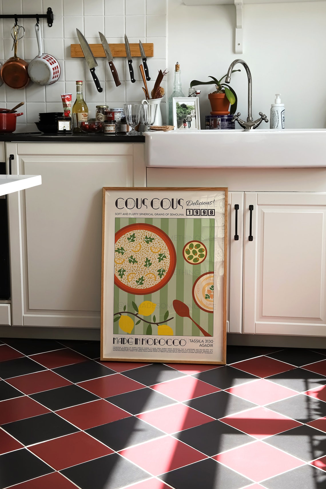 Cous Cous Delicious Made In Morocco Retro Vintage Food Ad Poster - Image 4