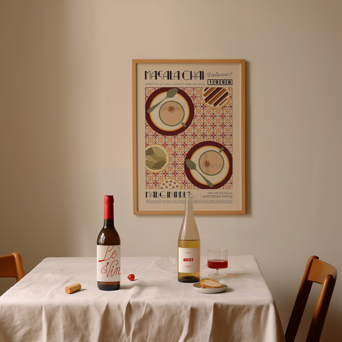 Masala Chai Poster, Modern Kitchen Decor Art Print - Image 3