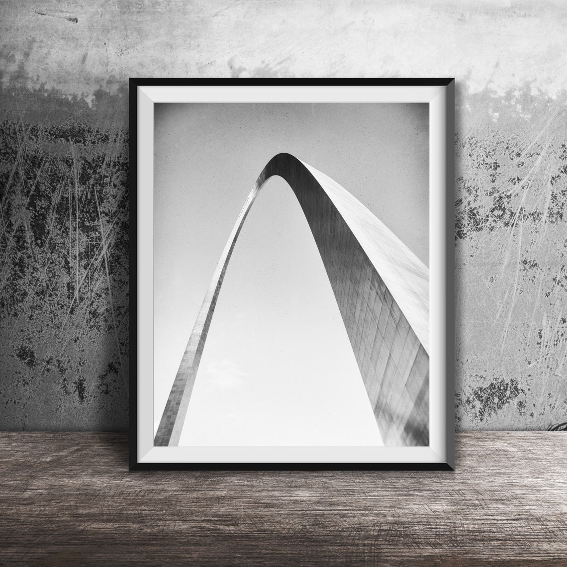 Gateway Arch St Louis Missouri Soaring Blue Sky Landmark Poster - Image 2