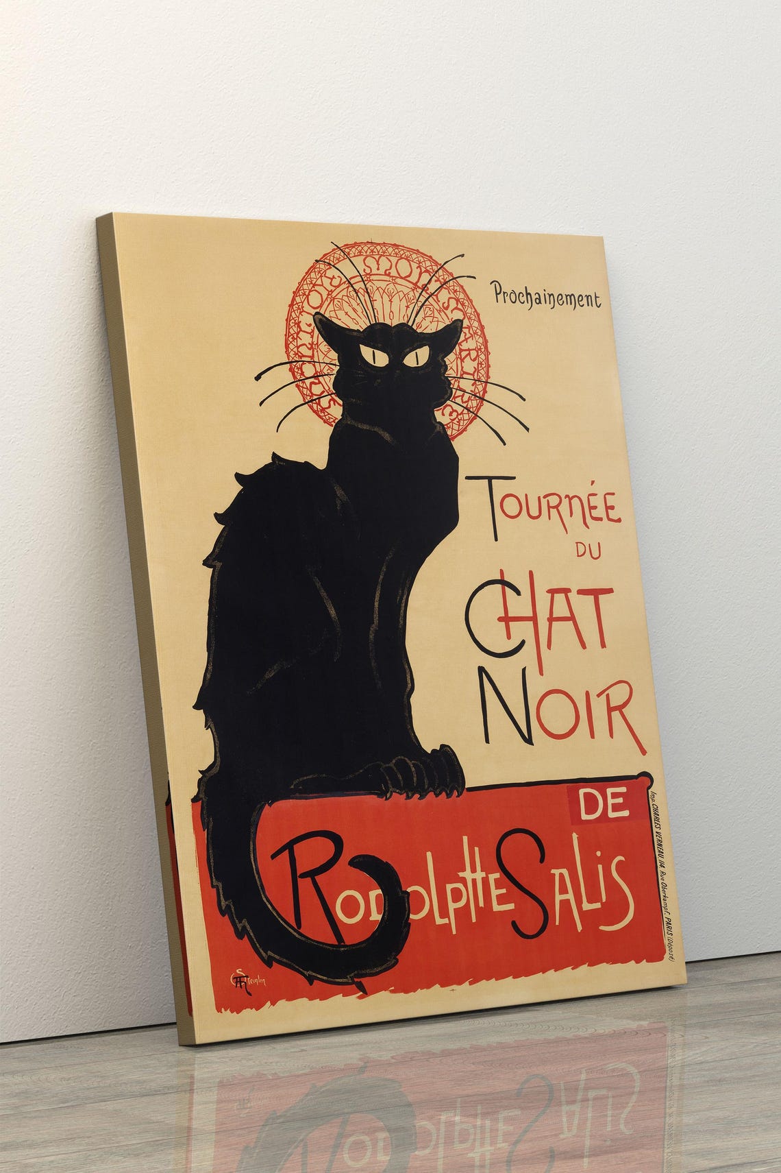 Vintage Le Chat Noir Paris French Cabaret Black Cat Art Poster - Image 5