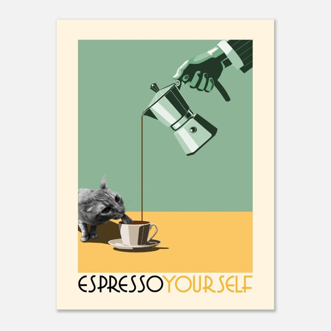 Coffee And Cat Funny Kitchen Housewarming Gift - Image 4