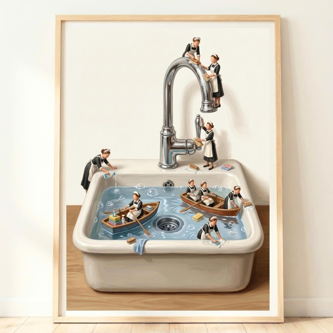 Bathroom Toilet Decor Minimal Artwork Poster