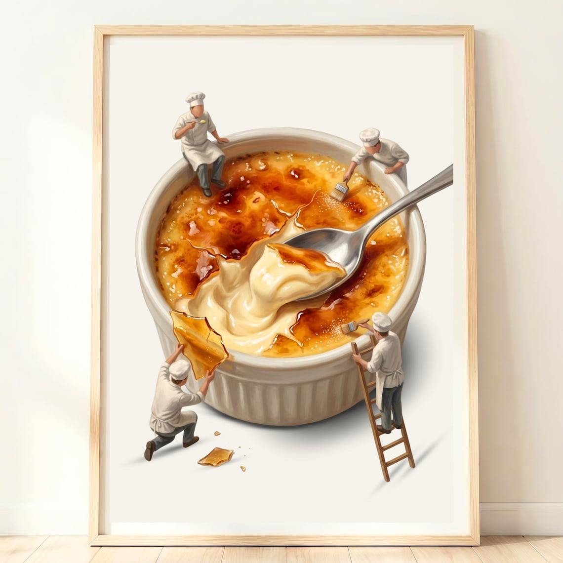 Creme Brulee Art Print, Dining Room Decor