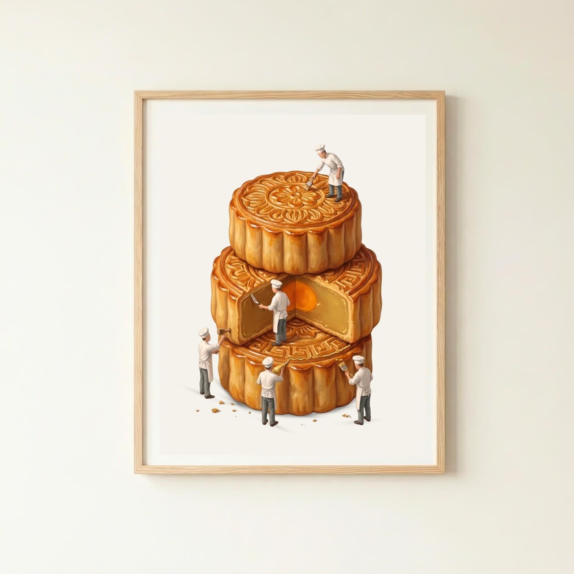 Chinese Mooncakes with Tiny Chefs Mid Autumn Festival Poster
