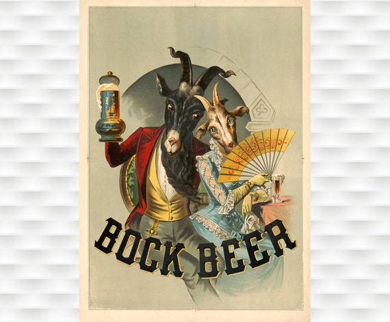 1883 Bock Beer Poster