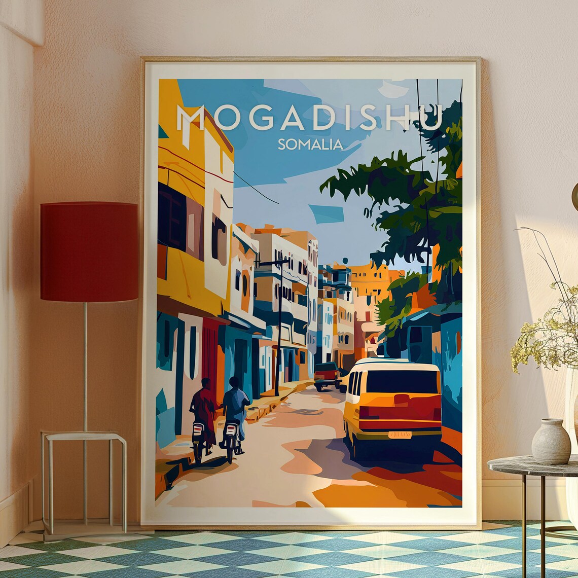 Mogadishu Somalia East Africa Urban City Street Travel Poster - Image 2
