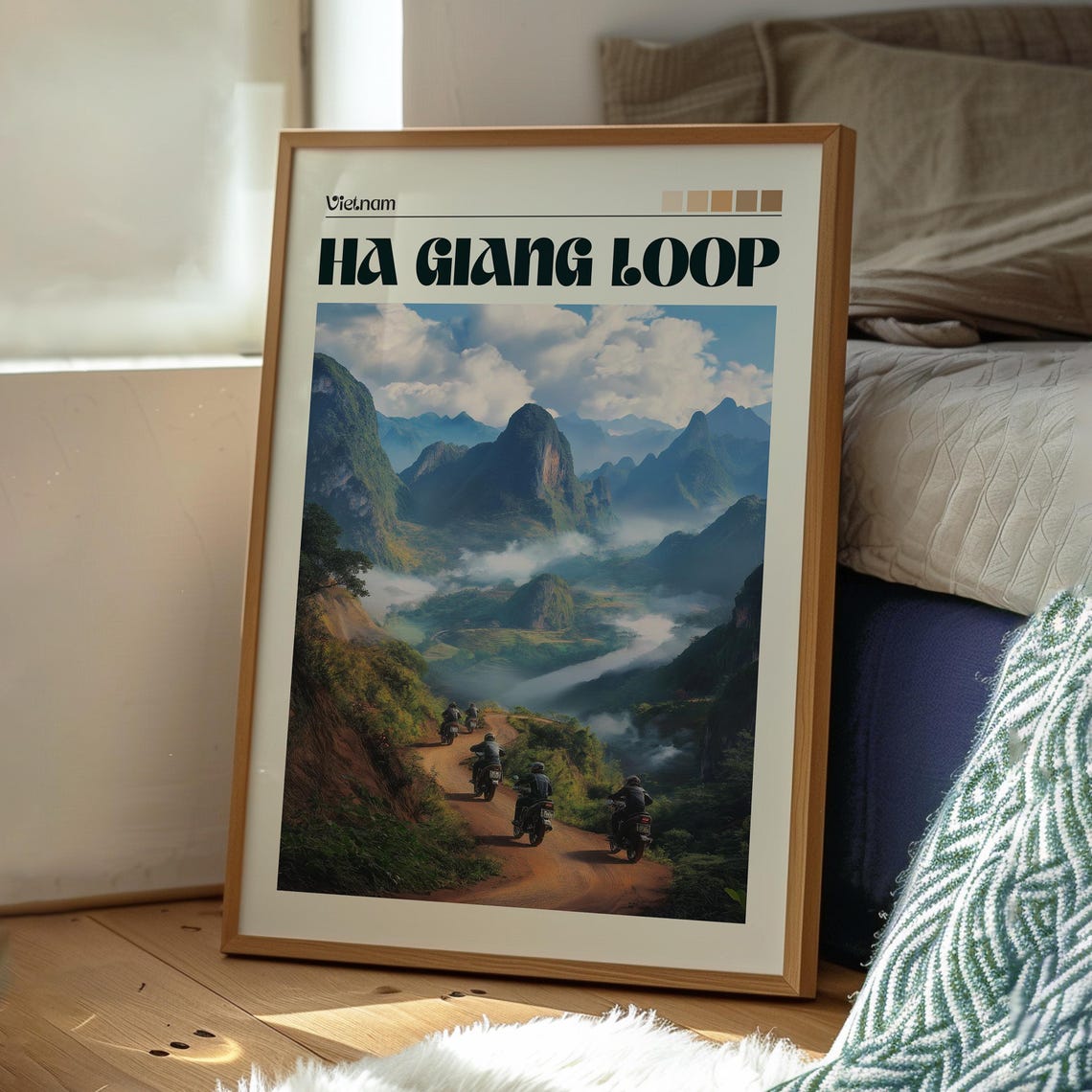Ha Giang Loop Print Vietnam Wall Art Poster Travel Backpacking Se Asia - Image 3