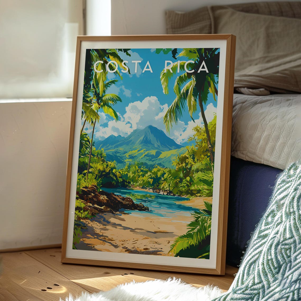 Costa Rica Print Wall Art Central America Poster Travel San Jose Mountains - Image 3