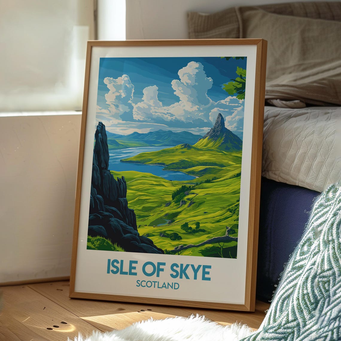 Isle of Skye Scotland Green Highlands Lochs Dramatic Crags Poster - Image 3