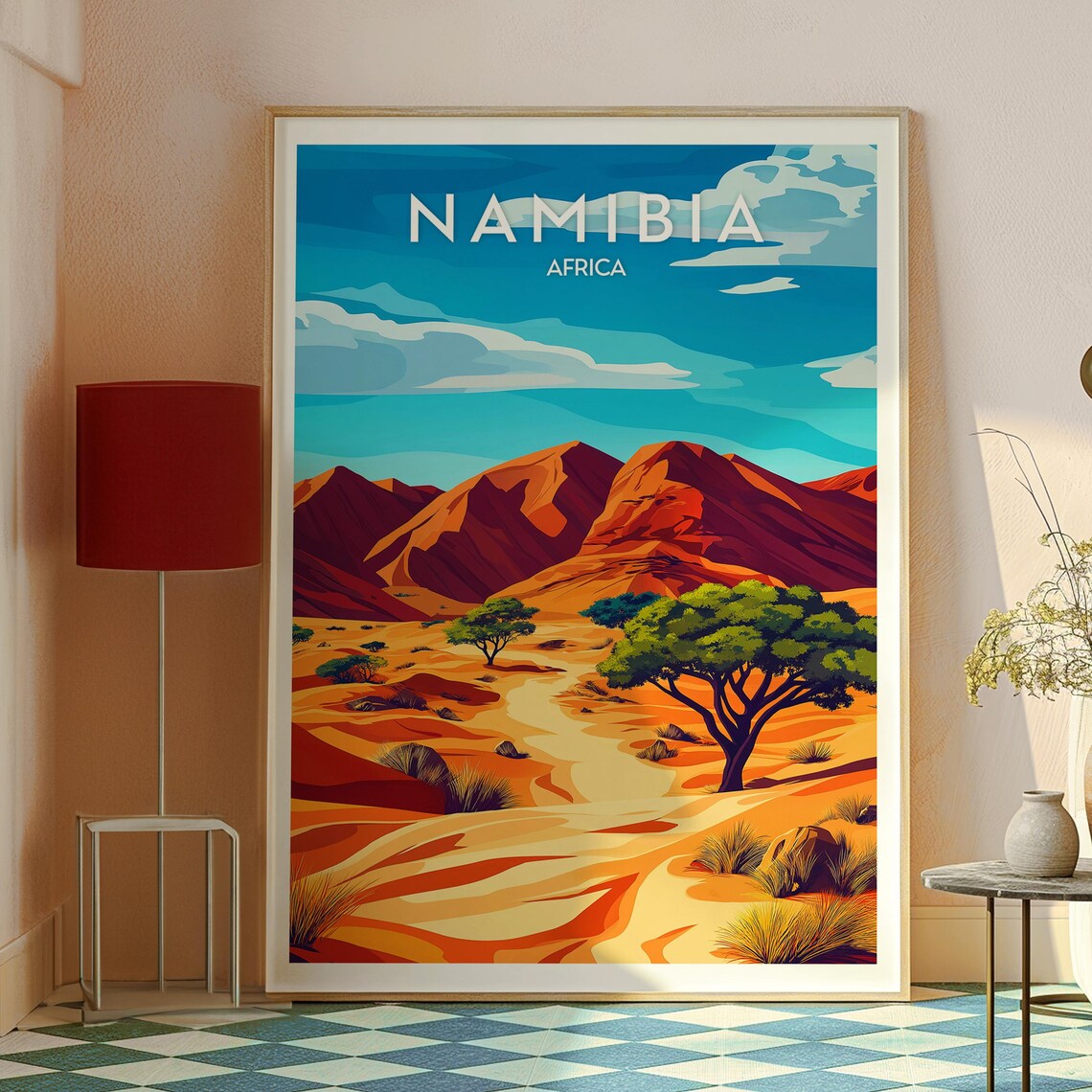 Namibia Windhoek Travel Poster, Africa City Wall Art - Image 2
