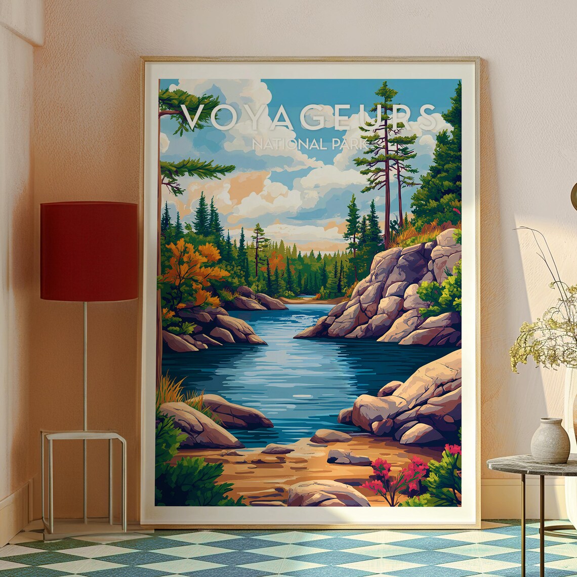 Voyageurs National Park Minnesota Forest Lake Pines Wilderness Poster - Image 2