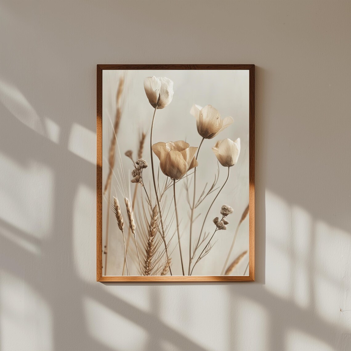 Abstract Botanical Print Modern Floral Fine Art Decor