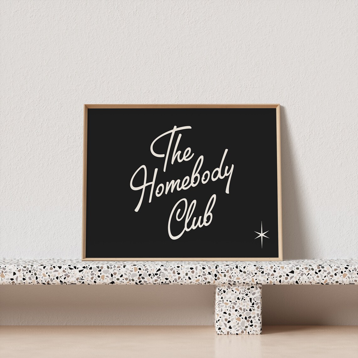 The Homebody Club Retro Typography Art Print - Image 3