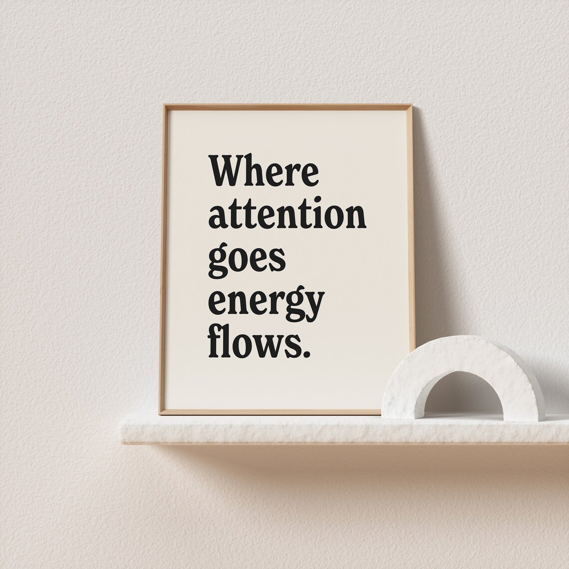 Boho Japandi Wall Art, Neutral Apartment Decor - Image 2