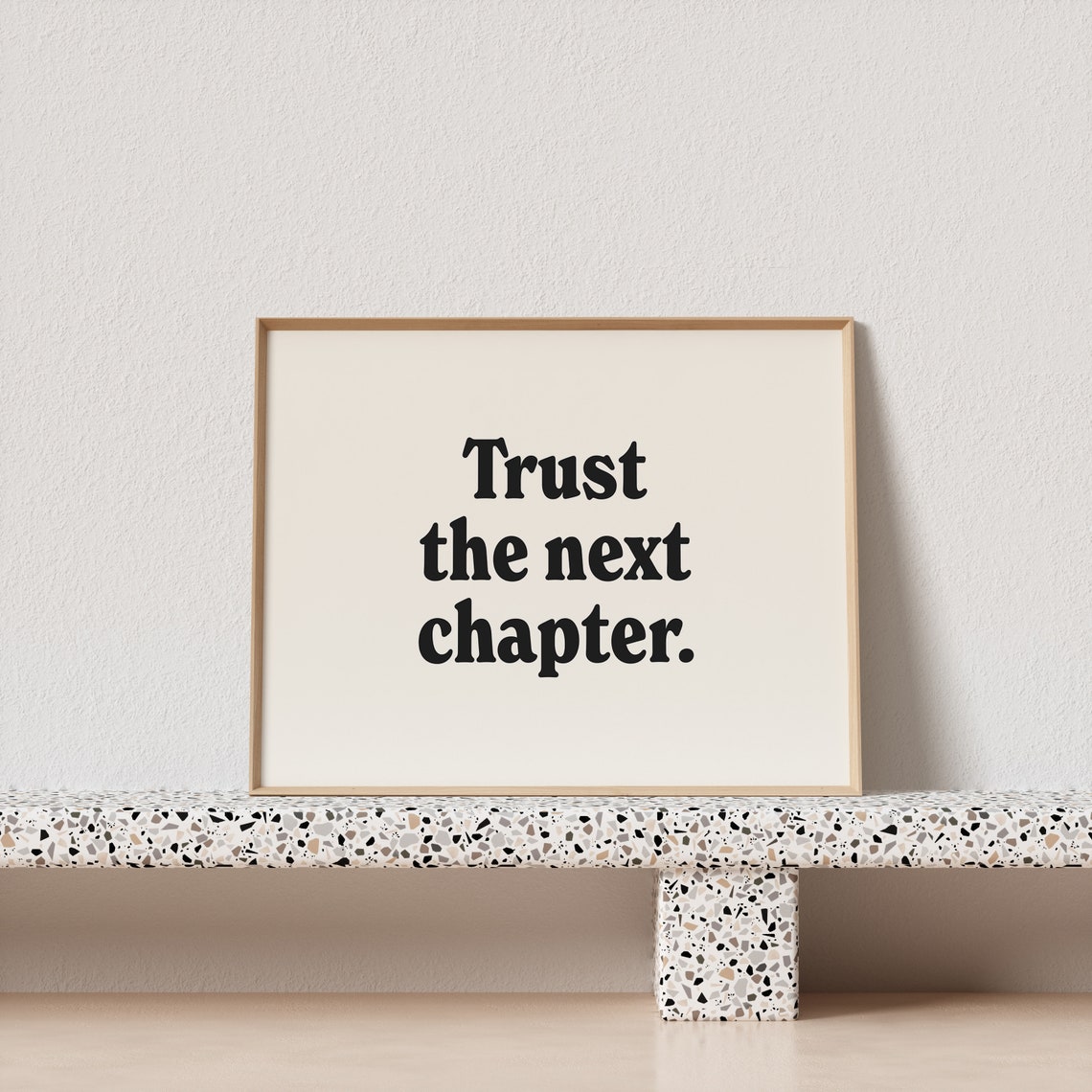Trust the Next Chapter Motivational Poster in Classic Serif Type - Image 3