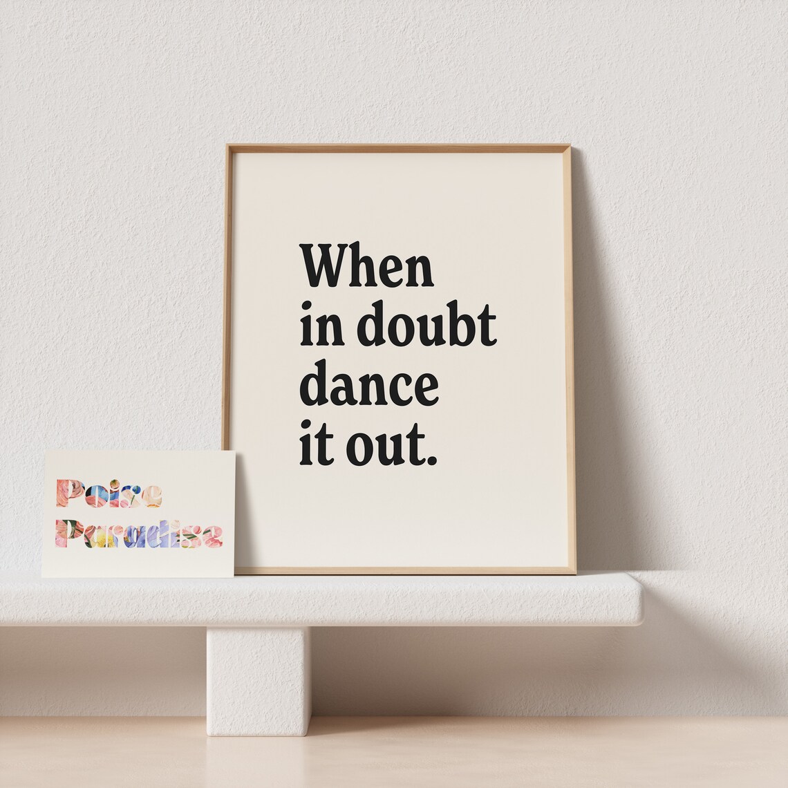 When In Doubt Dance It Out Typography Art Print - Image 4