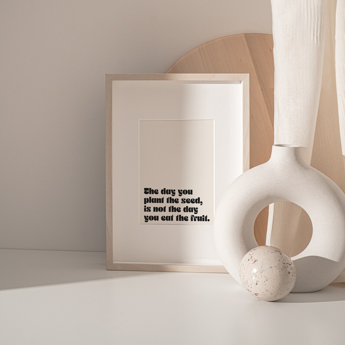 The Day You Plant The Seed Retro Typography Art Print - Image 3