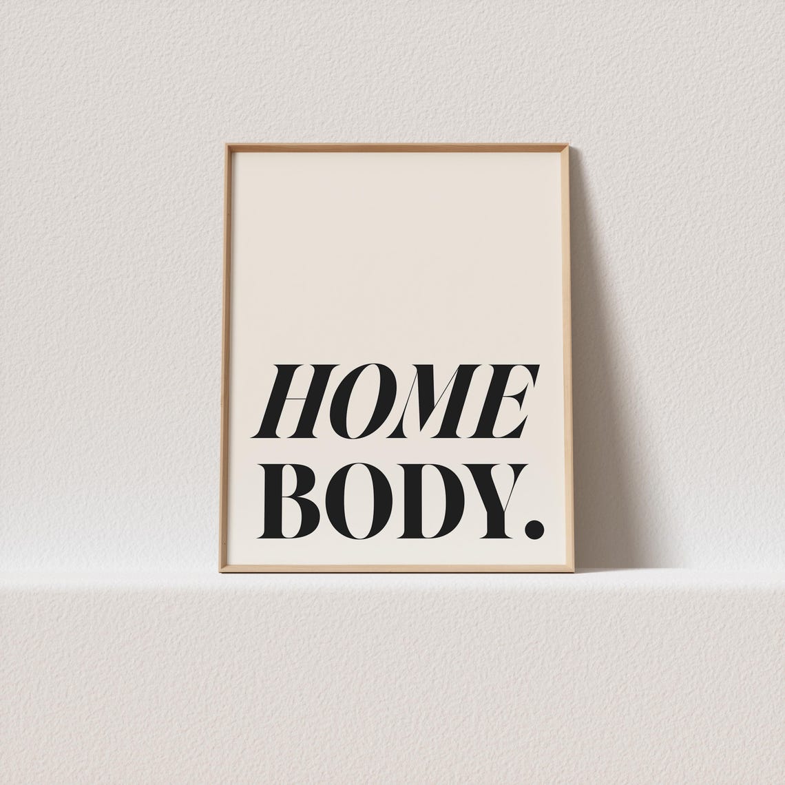 Home Body Elegant Italic Serif Typography Cozy Quote Art Poster