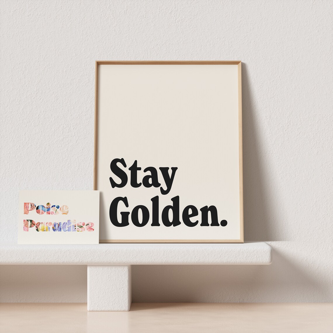 Stay Golden Typography Art Print, Retro Gallery Wall - Image 4