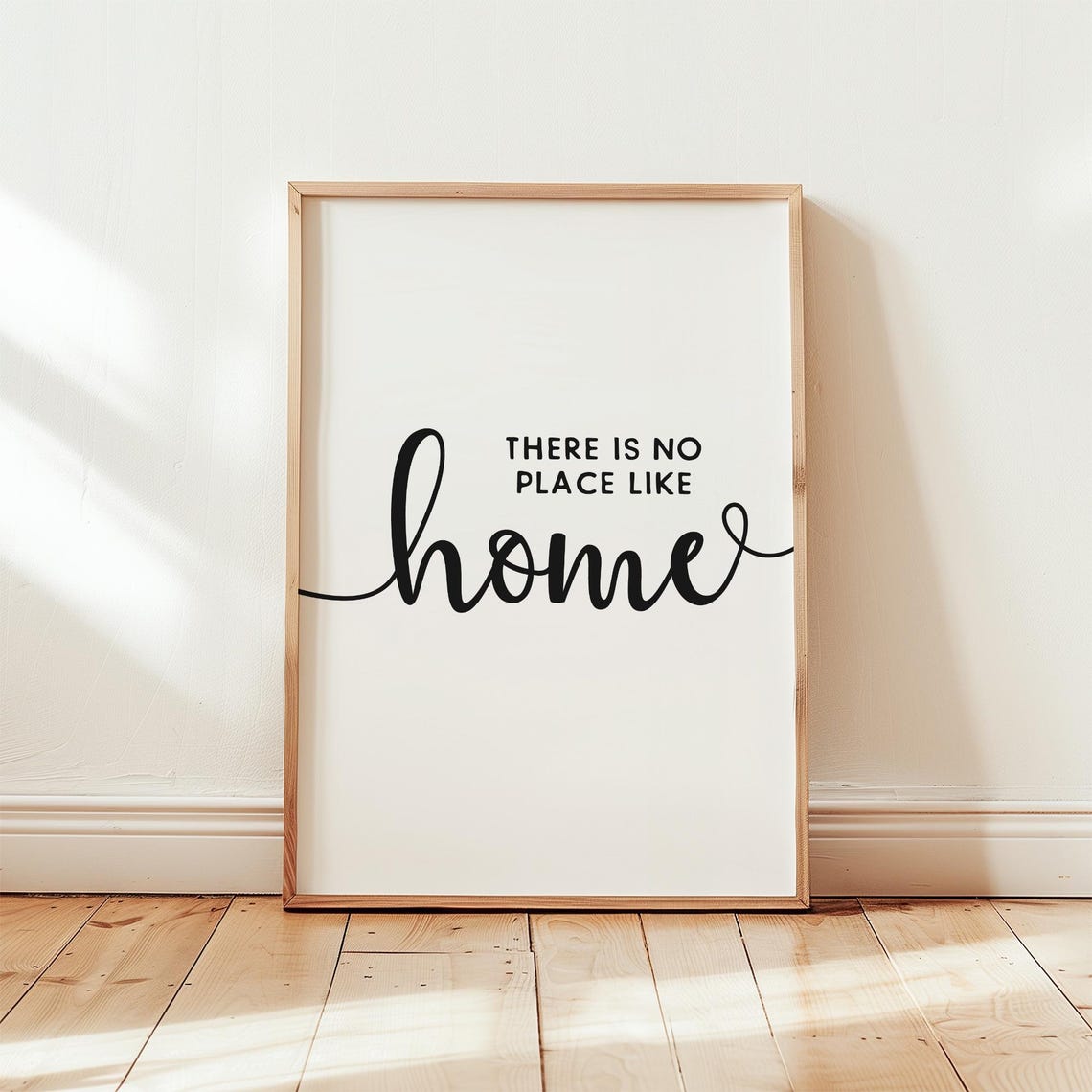 There Is No Place Like Home Big Script Typography Housewarming Poster - Image 3