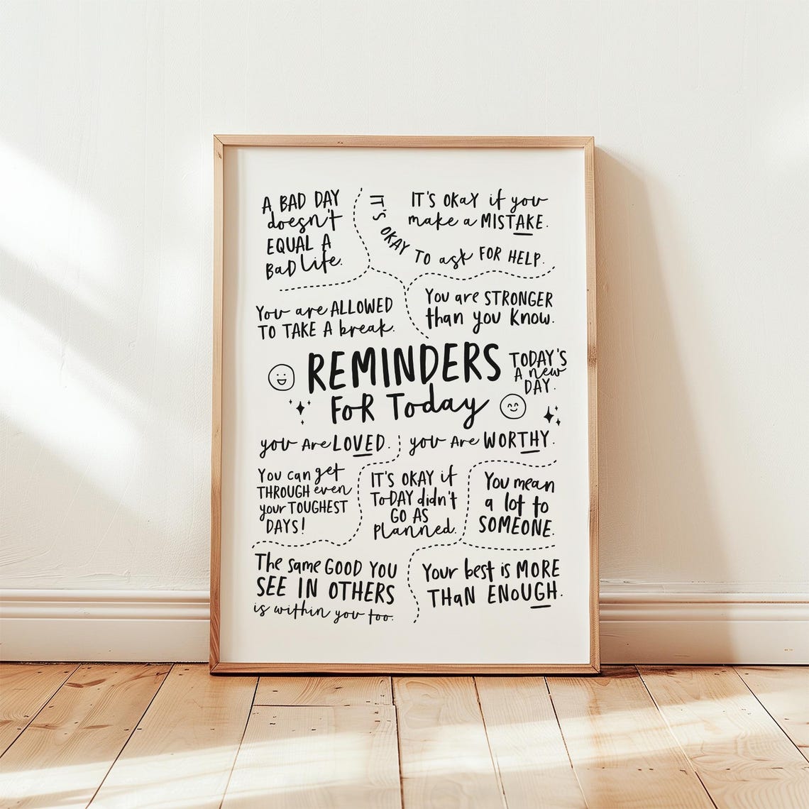 Daily Reminders Positive Affirmations Poster - Image 2