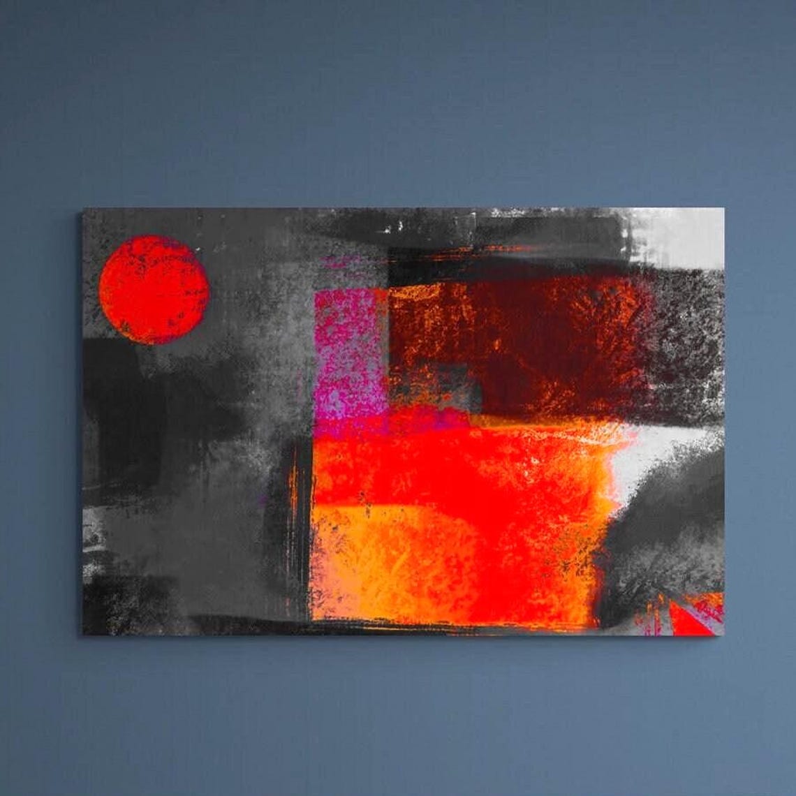 Fine Art Modern Abstract Canvas Wall Print Artwork For Stylish Interiors